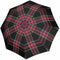 Paraplu Geruit Rood Zwart (Invest) - A760 - Dsn 107 cm - Lengte 87 cm - Knirps