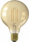 Calex Slimme Lamp - Wifi LED Filament Globe 9,5cm - E27 - Dimbaar - Goud - Warm Wit licht - 7W