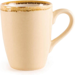 Olympia - Beker - Porselein 34cl handbeschilderd zandsteenkleur (6 stuks)