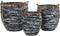 Basket spelset DKD Home Decor Wit Zwart Plastic Boho 56 x 56 x 60 cm 52 x 52 x 60 cm