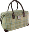 Weekendtas Esk Beige Stewart en zacht Groen - Harris Tweed - Glen Appin of Scotland