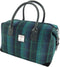 Weekendtas Esk Blauw met Turquoise - Harris Tweed - Glen Appin of Scotland
