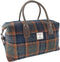 Weekendtas Esk Grijs en Roestbruin - Harris Tweed - Glen Appin of Scotland