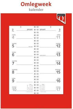 Weekomlegkalender 2021 Quantore