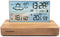 Weerstationwekker - THOMSON - Licht hout - Temperatuurweergave, Hygrometrie, Dubbel alarm, USB-C, Draadloze sonde