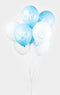 Wefiesta Ballonnen Baby Boy 30 Cm Latex Blauw/wit 8 Stuks