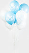 Wefiesta Ballonnen Baby Boy 30 Cm Latex Blauw/wit 8 Stuks