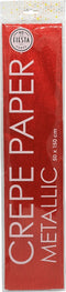 Wefiesta Crêpepapier Metallic 150 X 50 Cm Rood