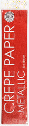Wefiesta Crêpepapier Metallic 150 X 50 Cm Rood