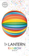 Wefiesta Lampion Rond 25 Cm Papier Regenboog