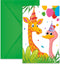 Wefiesta - Uitnodigingen jungle party (6 stuks)