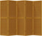 vidaXL - Kamerscherm - met - 5 - panelen - massief - paulowniahout - bruin