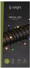 Wega LED, lichtslinger, 12 m, 80 leds, Arizona wit, groene kabel, voor binnen en buiten, 24 V