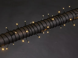 Wega LED, lichtslinger, 12 m, 80 leds, warmwit, groene kabel, voor binnen en buiten, 24 V