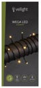 Wega LED, lichtslinger, 12 m, 80 leds, warmwit, groene kabel, voor binnen en buiten, 24 V