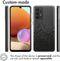 iMoshion Hoesje Geschikt voor Samsung Galaxy A33 Hoesje Siliconen - iMoshion Design hoesje - Transparant / Splatter Black