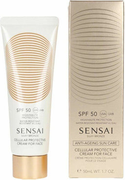 Sensai Zonverzorging Silky Bronze Crème Protective Cream For Face SPF50+ 50ml