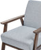ASNES - Fauteuil - Lichtgrijs - Polyester