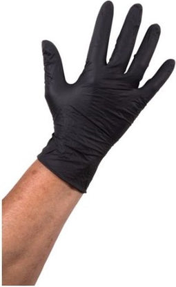 Wegwerp handschoen nitril (Kappershandschoen) AltairMed Zwart S 100st