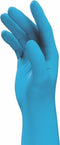 Wegwerphandschoen Uvex U-Fit S lichtblauw nitril ds a 100st