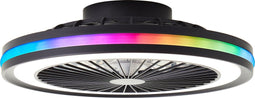 Brilliant Palmero - Plafondventilator - LED 40W - Dimbaar - Zwart