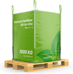 Weidemeststof All-In-One (1000Kg – Voor 2 hectare) Paardenweide en Hobbyvee - Geeft hoogwaardig en smakelijk gras en ruwvoer - Verrijkt met Mineralen en Spoorelementen - Organifer