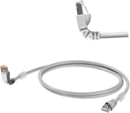 Weidmüller 1248280030 RJ45 Netwerkkabel, patchkabel CAT 6A S/FTP 3.00 m Grijs UL gecertificeerd 1 stuk(s)
