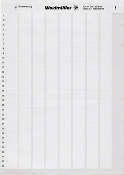 Weidmüller 1759871044-1 LM WriteOn 15X70 WS Kabeletiket LaserMark 30 x 15 mm Kleur van het label: Wit Aantal etiketten: 52