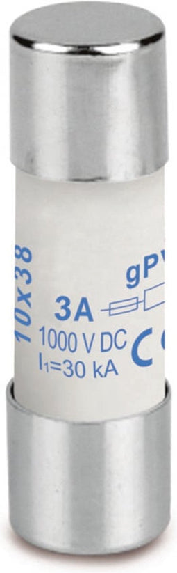 Weidmüller 2783180000 FUSE 10X38 3A 1000 VDC GPV Buiszekering (Ø x l) 10.3 mm x 38 mm 3 A 1000 V/DC Inhoud 10 stuk(s)