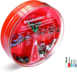 Weidmüller 9025410000 Assortiment adereindhulzen 0.14 mm², 0.25 mm², 0.34 mm², 0.5 mm², 0.75 mm² Deels geïsoleerd Grijs
