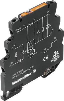 Weidmüller Halfgeleiderrelais 8937970000 2 A Schakelspanning (max.): 30 V/DC 1 stuk(s)