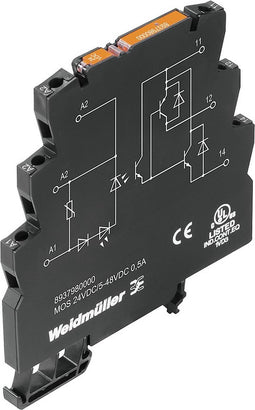 Weidmüller Halfgeleiderrelais 8937980000 0.5 A Schakelspanning (max.): 48 V/DC 1 stuk(s)