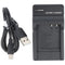 Panasonic CGA-S005 S005E S007 S008 - USB oplader - Geschikt voor Fuji NP-70 DB-60 DB-70 - Zwart