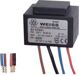 Weiss Elektrotechnik 07/051 Compacte netvoedingstransformator 1 x 230 V 1 x 12 V/DC 7.50 W 625 mA