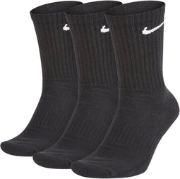 Nike Everyday Cushion Crew Sokken - Dri-Fit technologie - Zwart (3-pack)