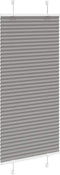 vidaXL - Plissé - rolgordijn - 55x100 - cm - stofbreedte - 54,4 - cm - antraciet