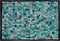 NIKFER - Laagpolig vloerkleed - Turquoise - 140 x 200 cm - Leer