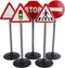 Kids Globe Maxi 5 Verkeersborden Dubbelzijdig 10 Stickers
