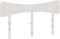 vidaXL - Hoofdbord - 160 cm - massief grenenhout - wit