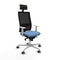 Bureaustoel met hoofdsteun Piqueras y Crespo 4B086G1 Hemelsblauw