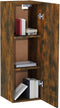 vidaXL - Tv-meubelen - 2 - st - 30,5x30x90 - cm - bewerkt - hout - gerookt - eikenkleur