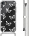 iMoshion Hoesje Geschikt voor iPhone SE (2022) / SE (2020) / 8 / 7 Hoesje Met Koord - iMoshion Design Hoesje met Koord - Transparant / Butterfly