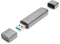 Digitus DA-70886 - Externe geheugenkaartlezer / hub - USB-A 3.0 en USB-C - Grijs