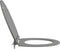 vidaXL - Snelsluiting - Toiletkap - met - Soft - Close - Duroplast - Grijs