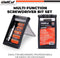 WELLCUT WC-MPS38U MULTIFUNCTIONELE SCHROEVENDRAAIER BITSET + VERLENGSTUK | ANTI-SLIP HANDVAT | OPEN MAX KOFFER | 38-DELIG