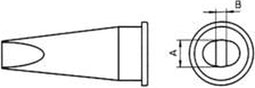 Weller LHT-C Soldeerpunt Beitelvorm, recht Grootte soldeerpunt 3.2 mm Inhoud: 1 stuk(s)