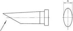 Weller LT-CC Soldeerpunt Ronde vorm, lang, afgeschuind Grootte soldeerpunt 3.2 mm Inhoud: 1 stuk(s)