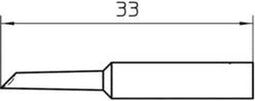 Weller XNT GW Soldeerpunt Afgeschuind 45° Grootte soldeerpunt 2 mm Lengte soldeerpunt: 33 mm Inhoud: 1 stuk(s)
