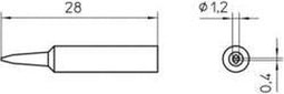 Weller XNT K Soldeerpunt Beitelvorm Grootte soldeerpunt 1.2 mm Inhoud: 1 stuk(s)