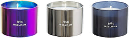 Wellmark giftbox kaars small set van 3: paars + zilver + donkergrijs metallic